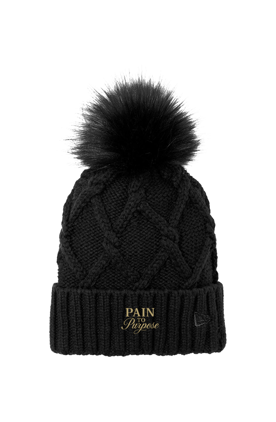 Faux Fur Pom Beanie