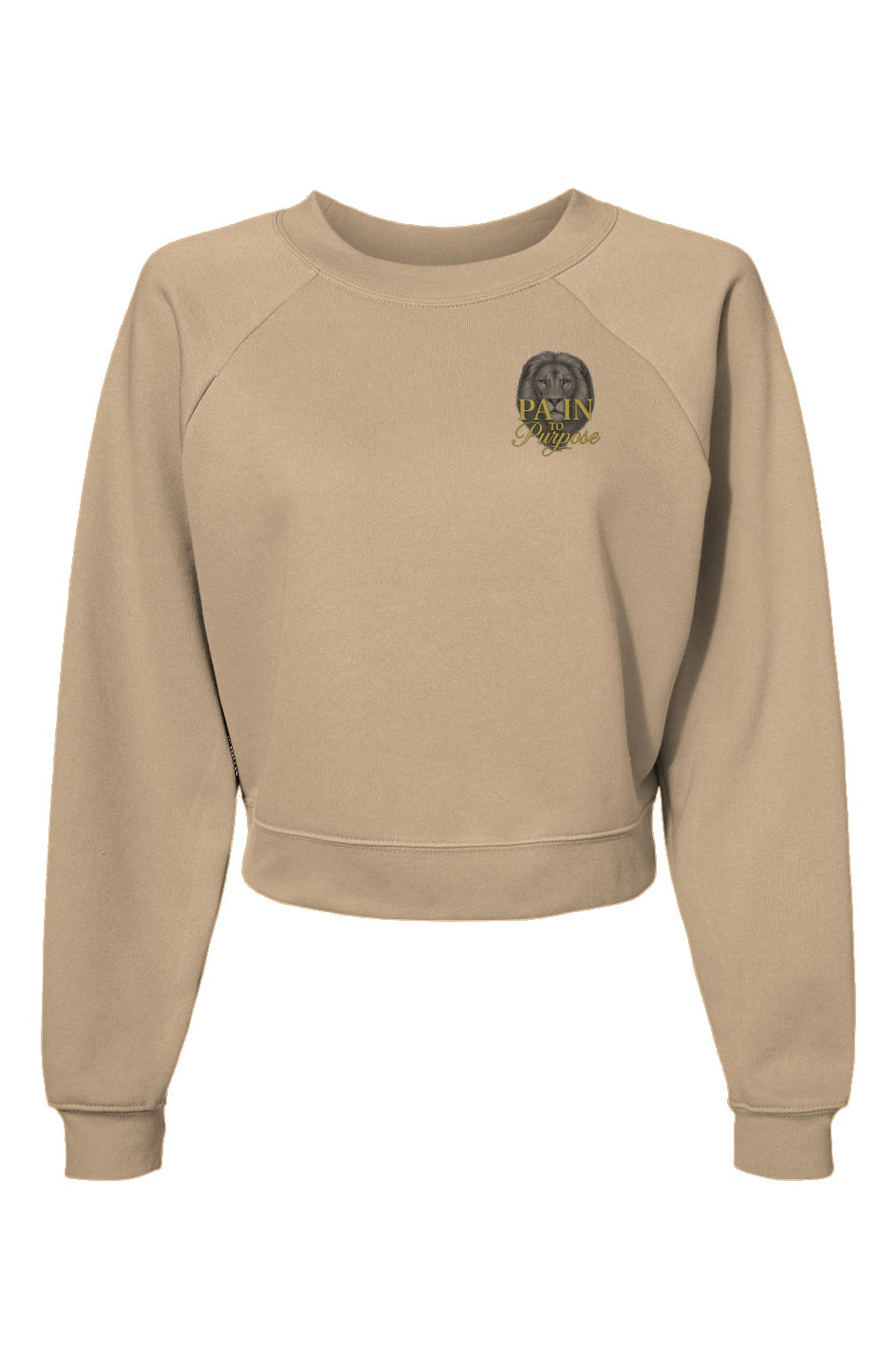 Womens Raglan Pullover Fleece Sweatshirt