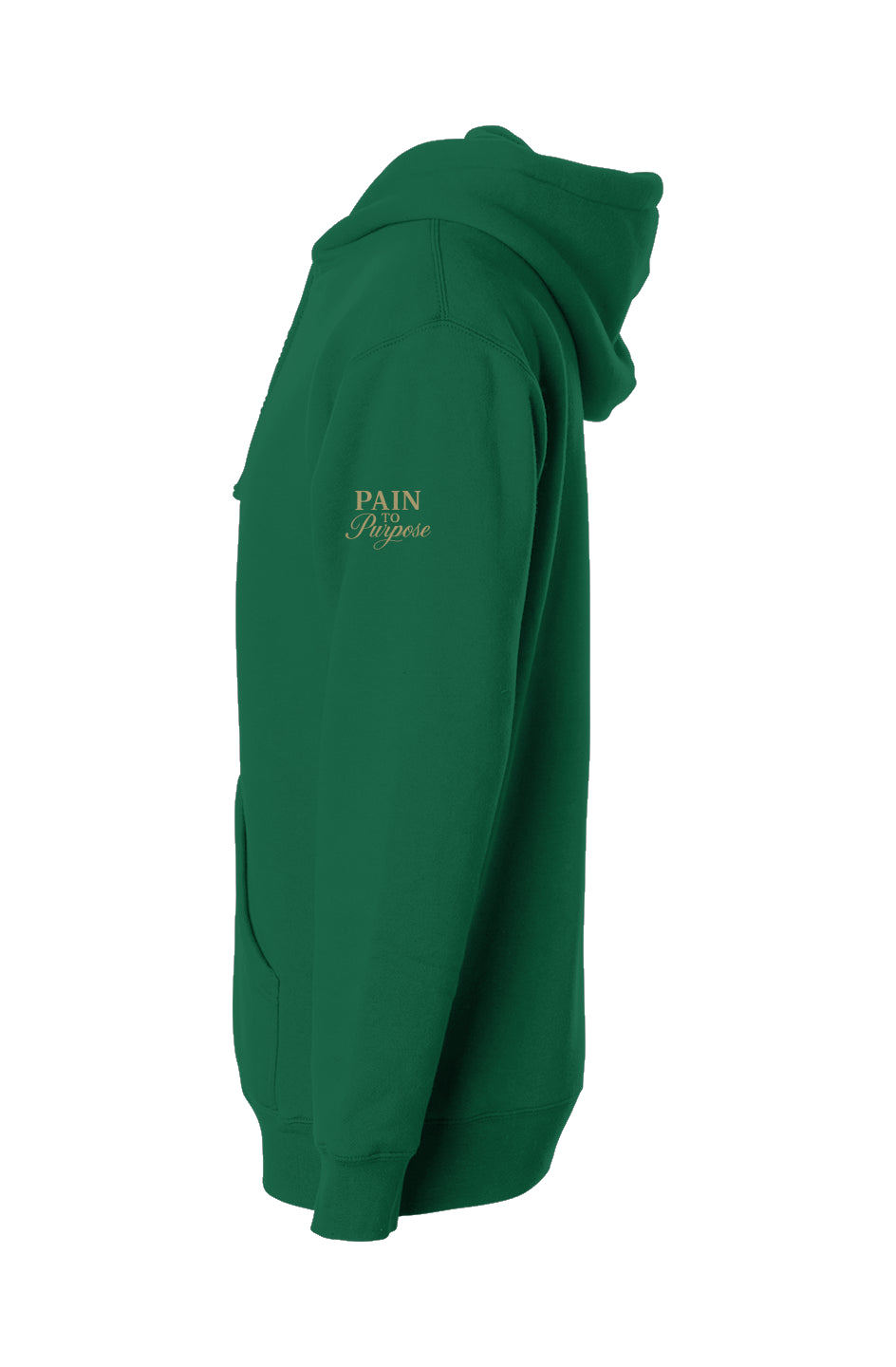 Pain To Purpose embroider puff print heavyweight pullover hoodie