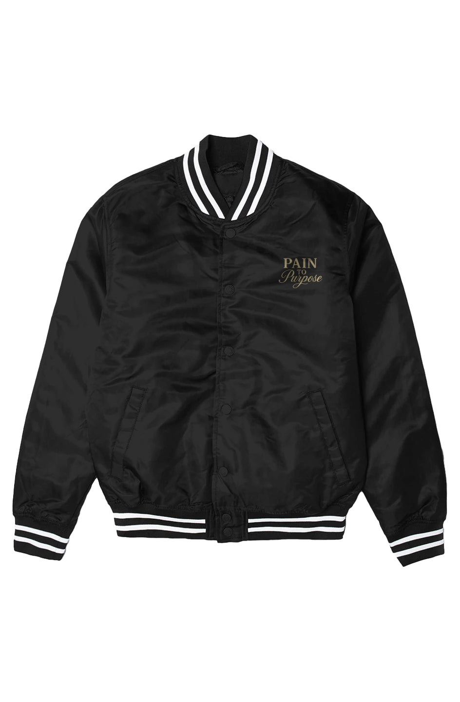 Mens Pain To Purpose Varsity Jacket