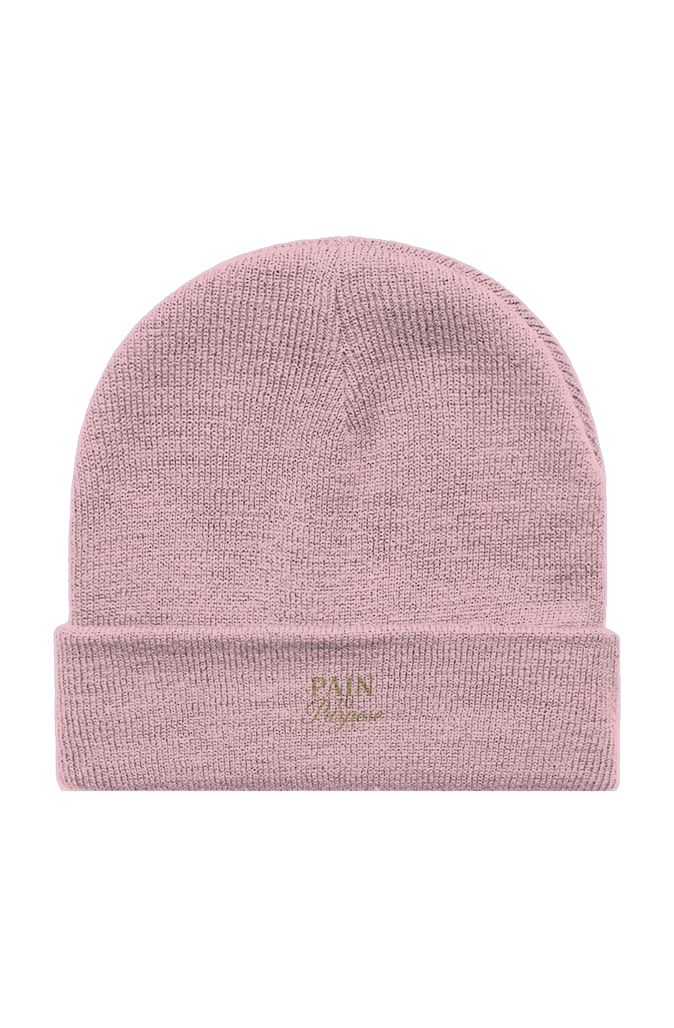 Pain To Purpose Embroidered Cuff Beanie