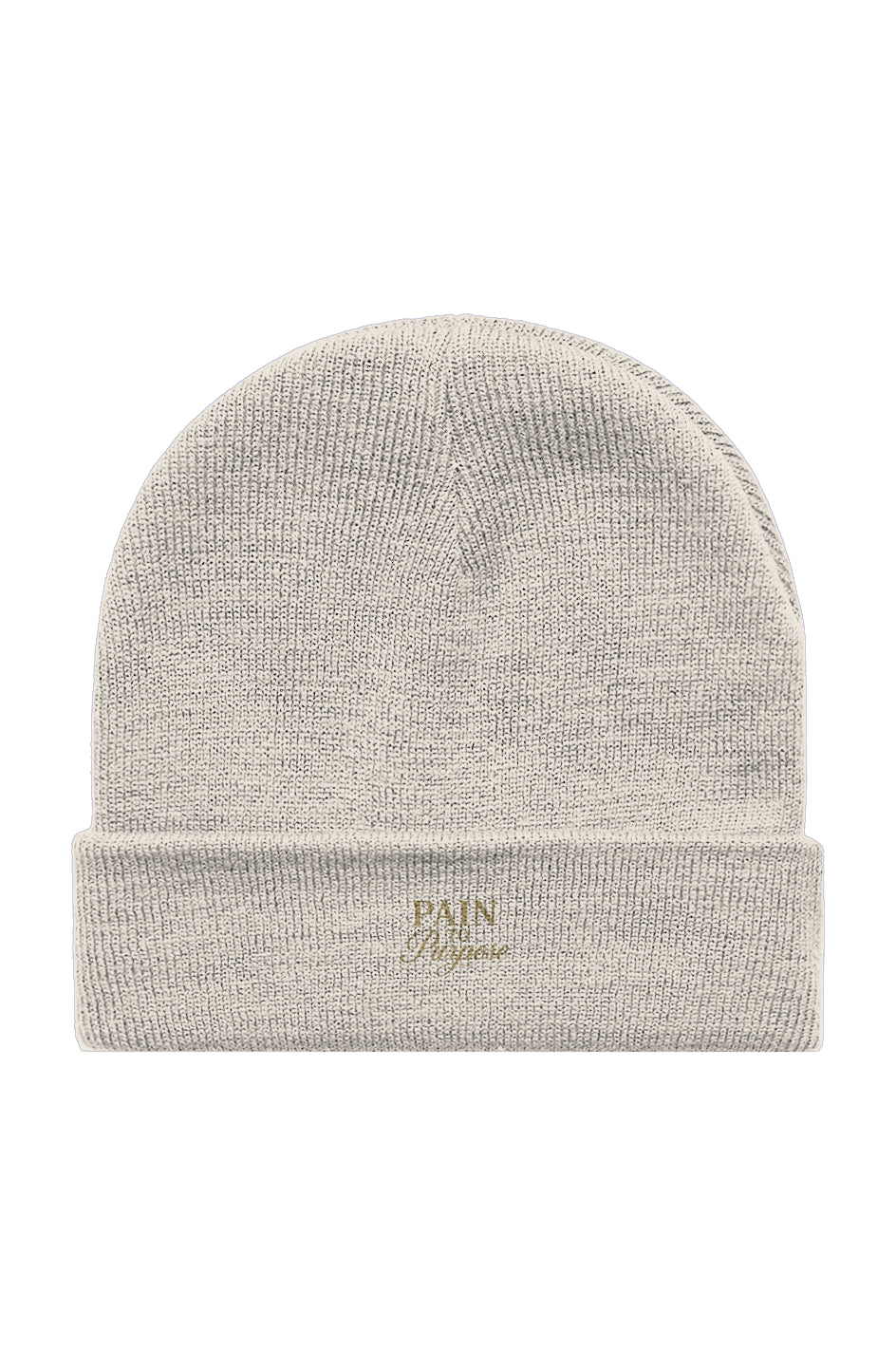 Pain To Purpose Embroidered Cuff Beanie