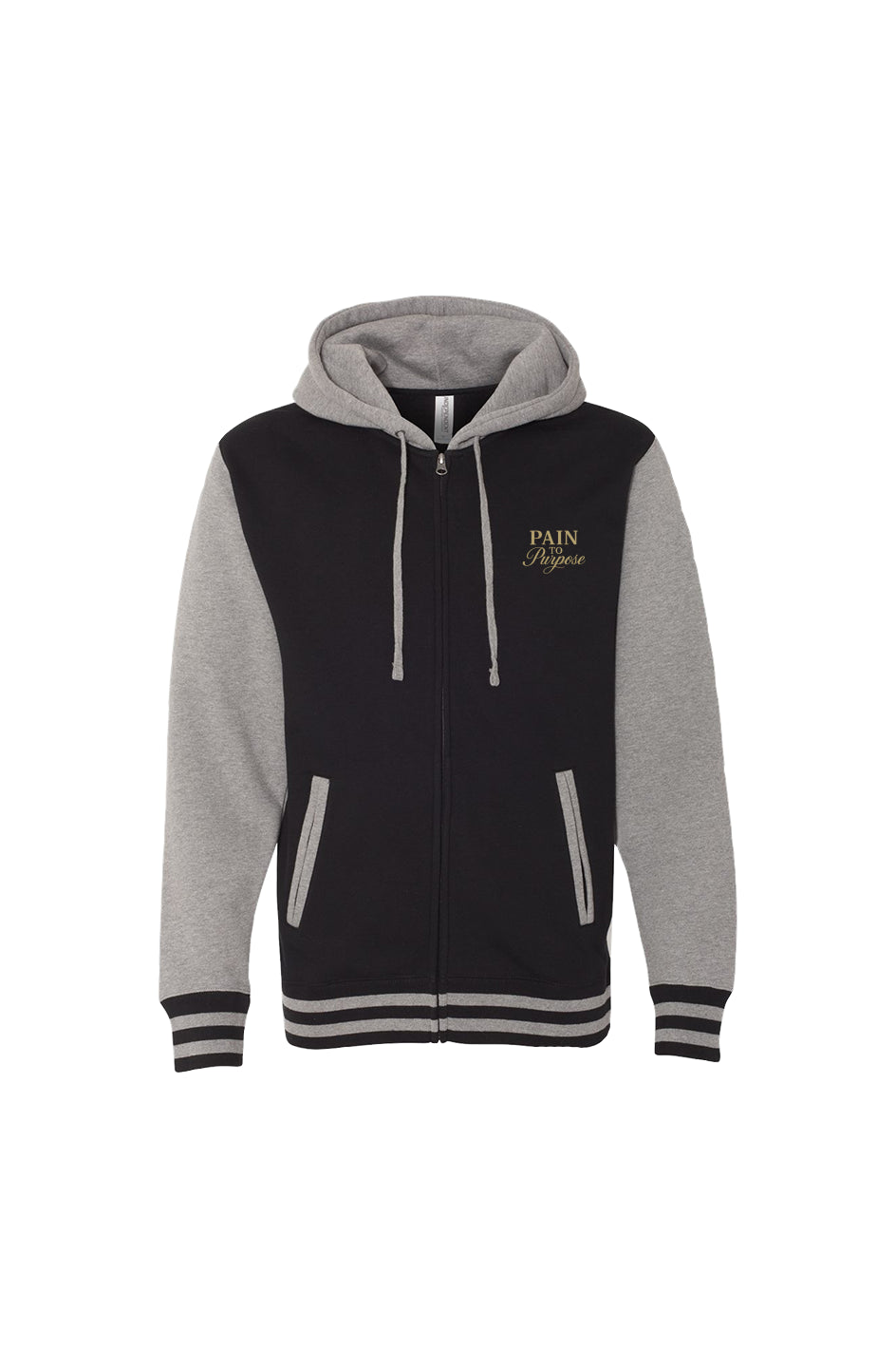 PAIN TO PURPOSE UNISEX HEAVYWEIGHT VARSITY ZIP HOOD