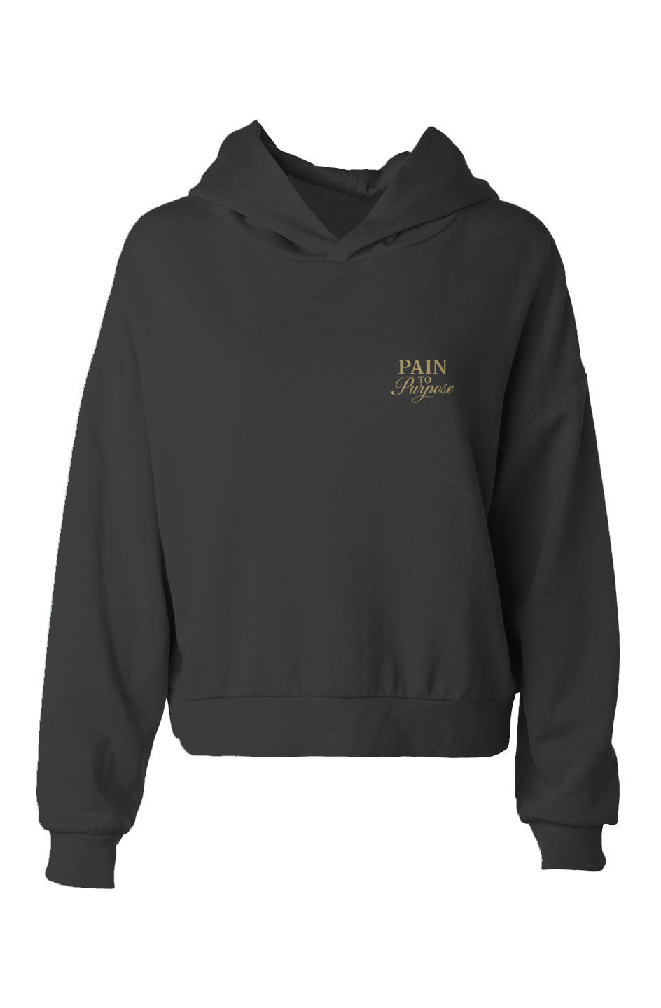Pain To Purpose Embroidered hip hoodie