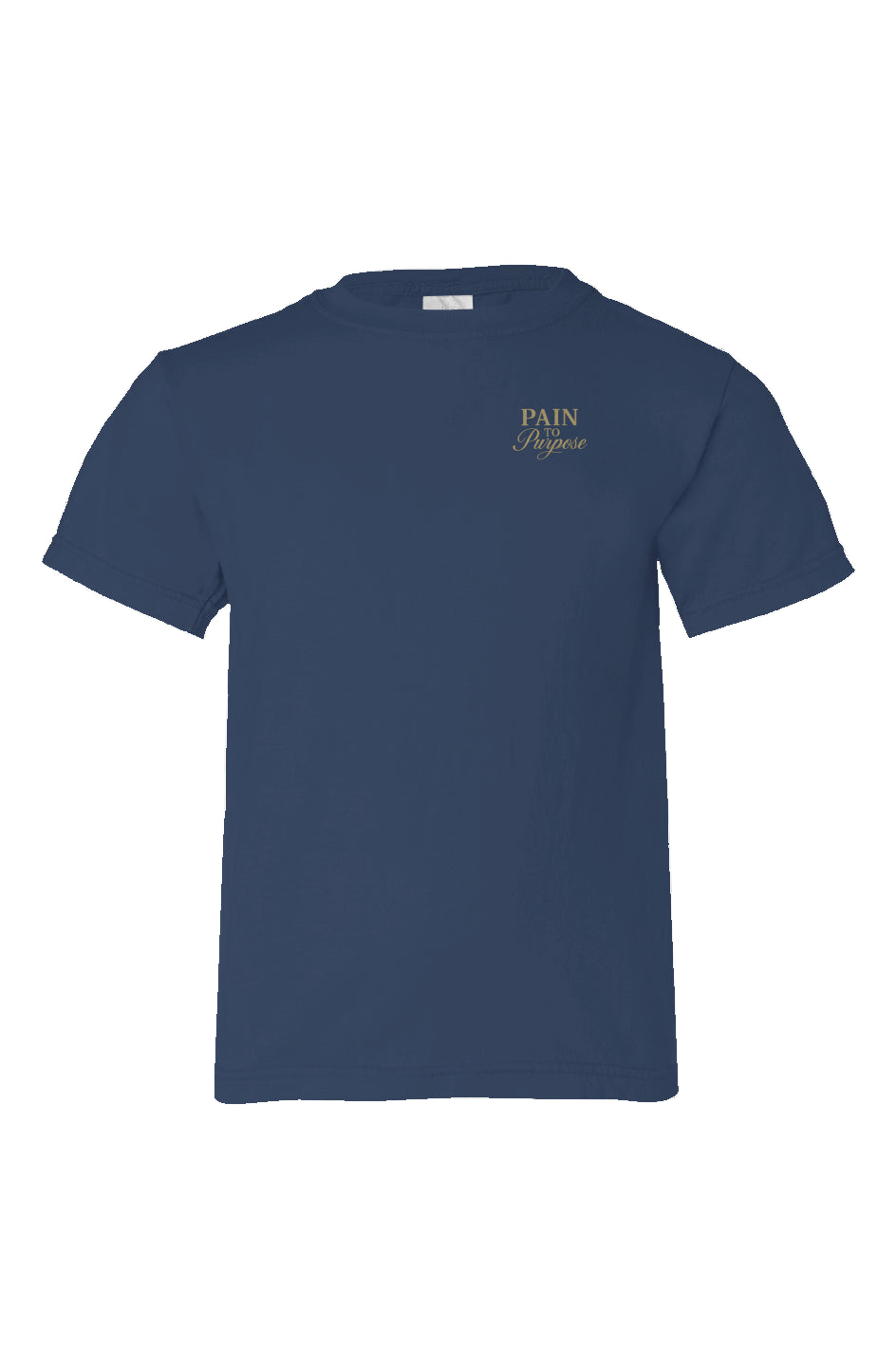 Pain To Purpose Embroidered Organic Kids T Shirt