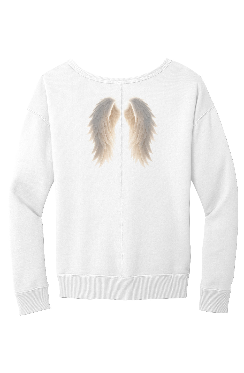 Pain To Purpose Angel Wings V Neck Sweatshirt