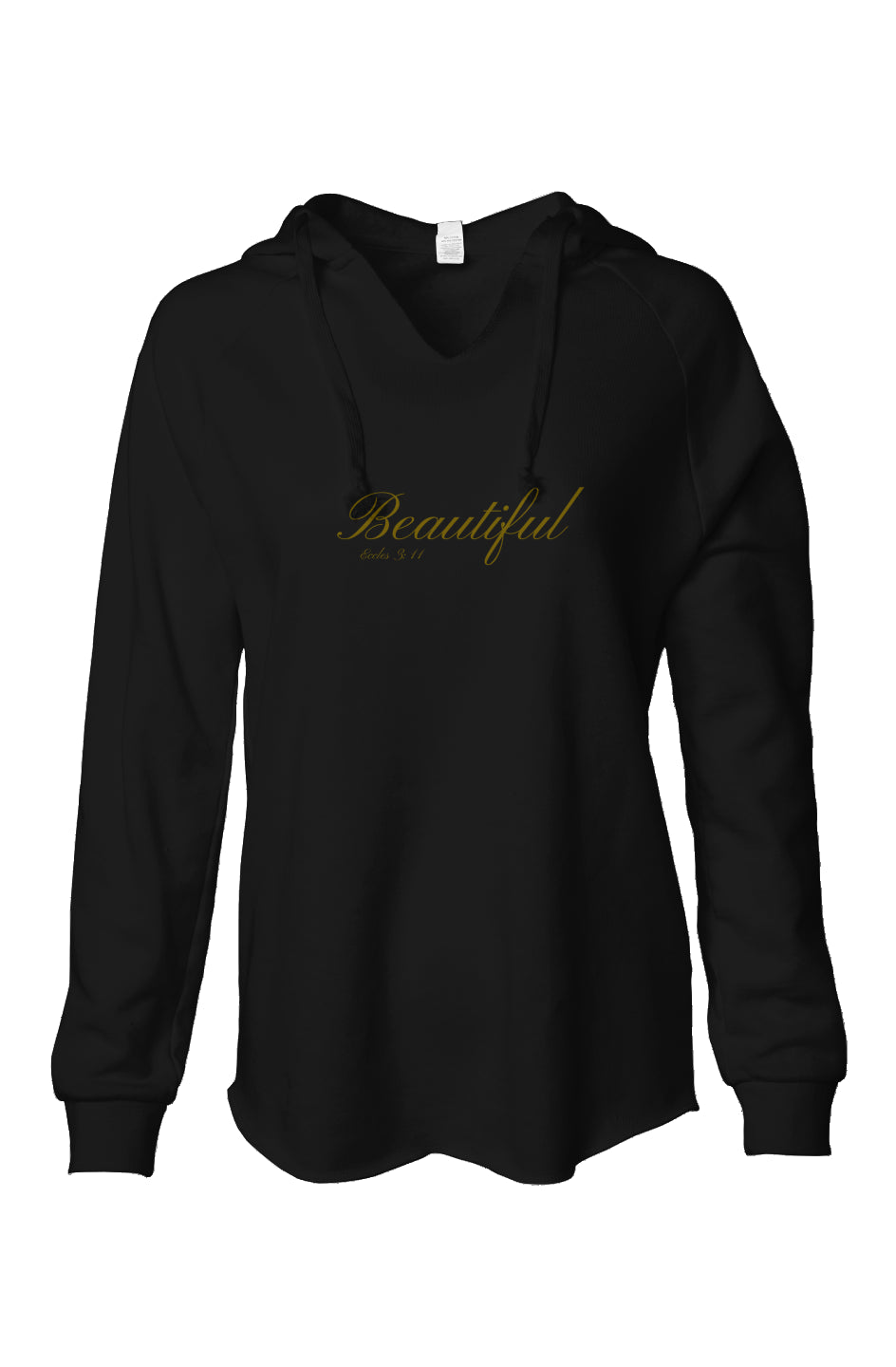 Pain To Purpose Embroidered Beautiful Women's Lightweight Wash Hooded Sweatshirt
