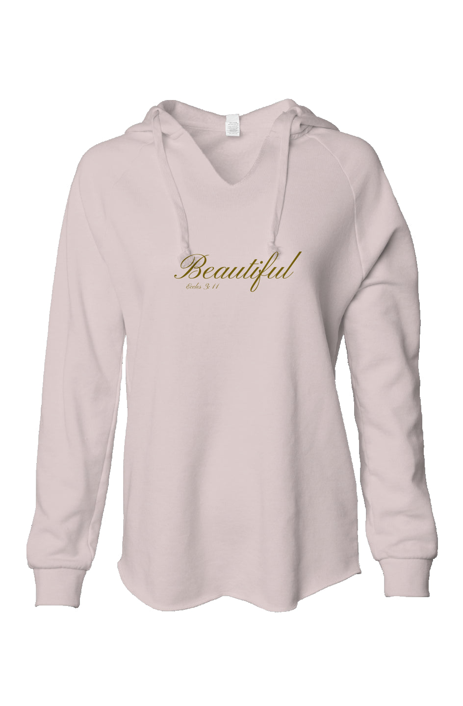 Pain To Purpose Embroidered Beautiful Women's Lightweight Wash Hooded Sweatshirt