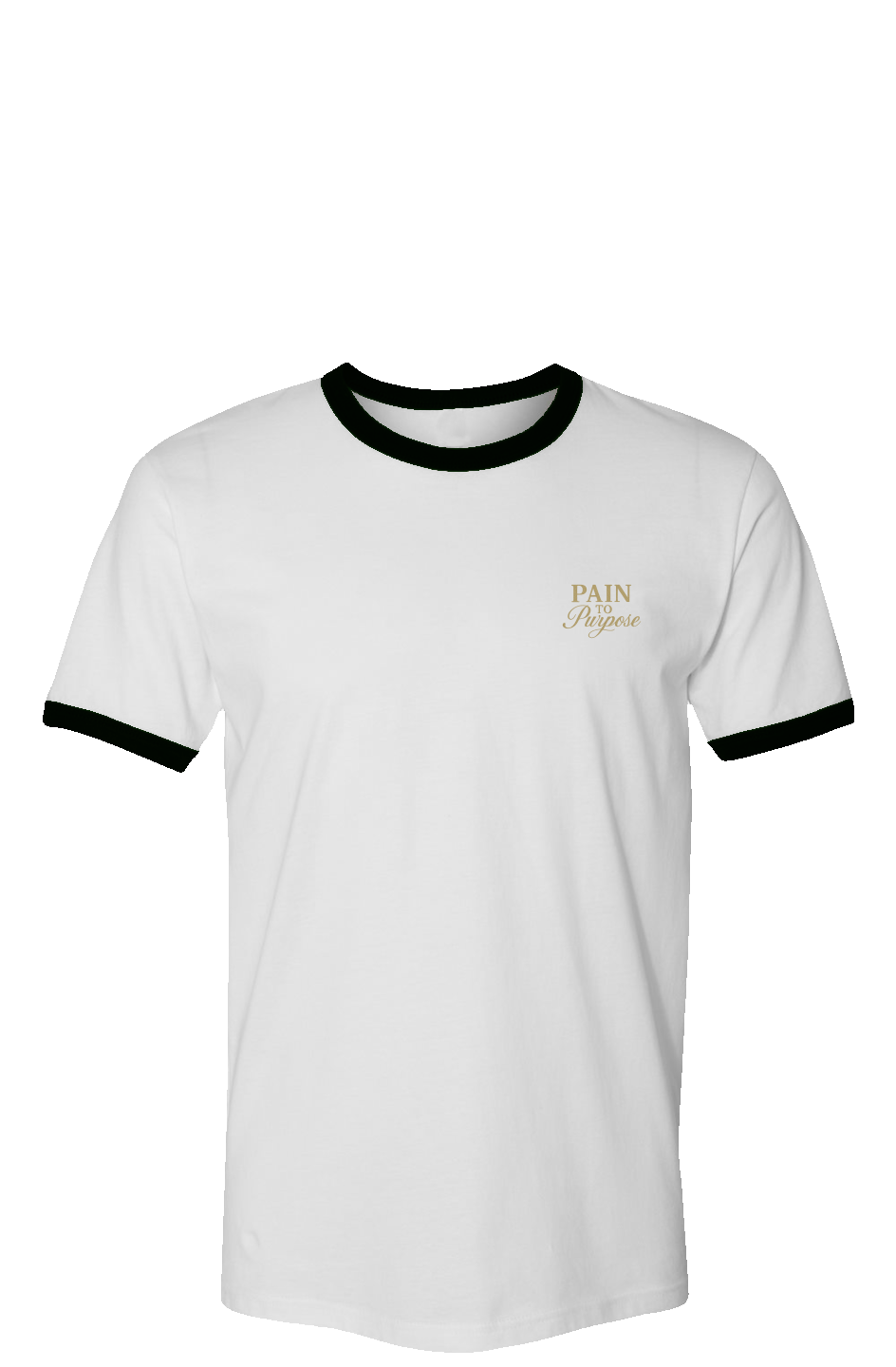 Pain To Purpose Embroidered Vintage Ringer T-Shirt