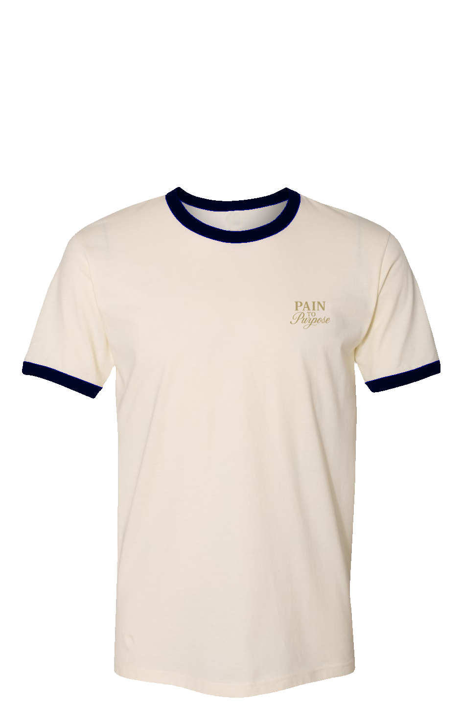 Pain To Purpose Embroidered Vintage Ringer T-Shirt