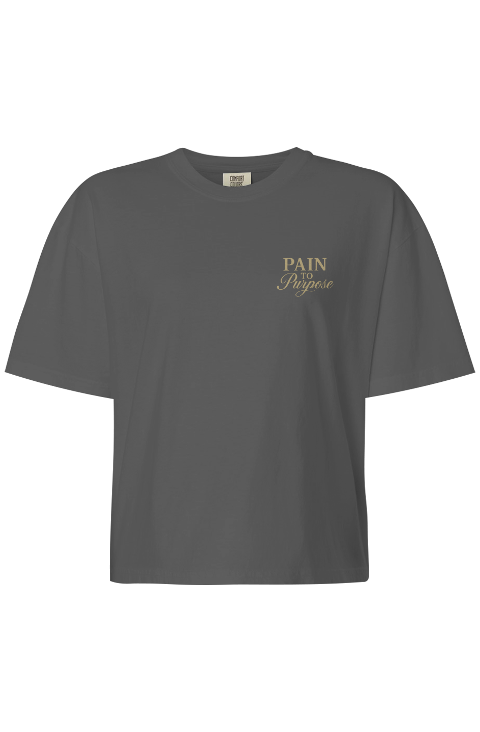 Pain To Purpose Embroidered Women's Boxy T-Shirt