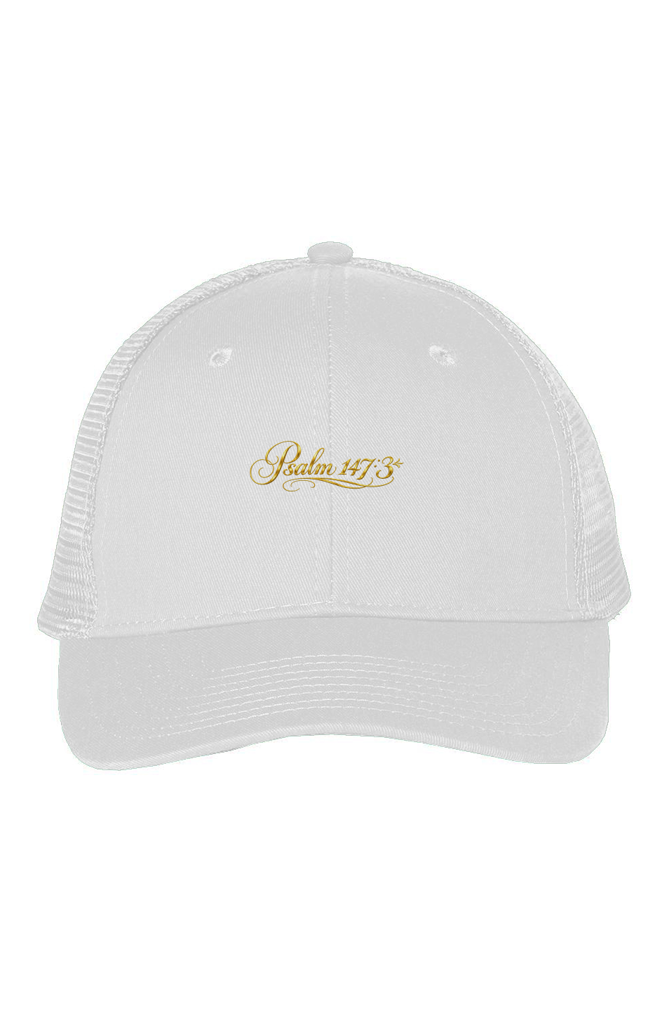 Pain To Purpose Psalm Embroidered Mesh-Back Twill Trucker Cap