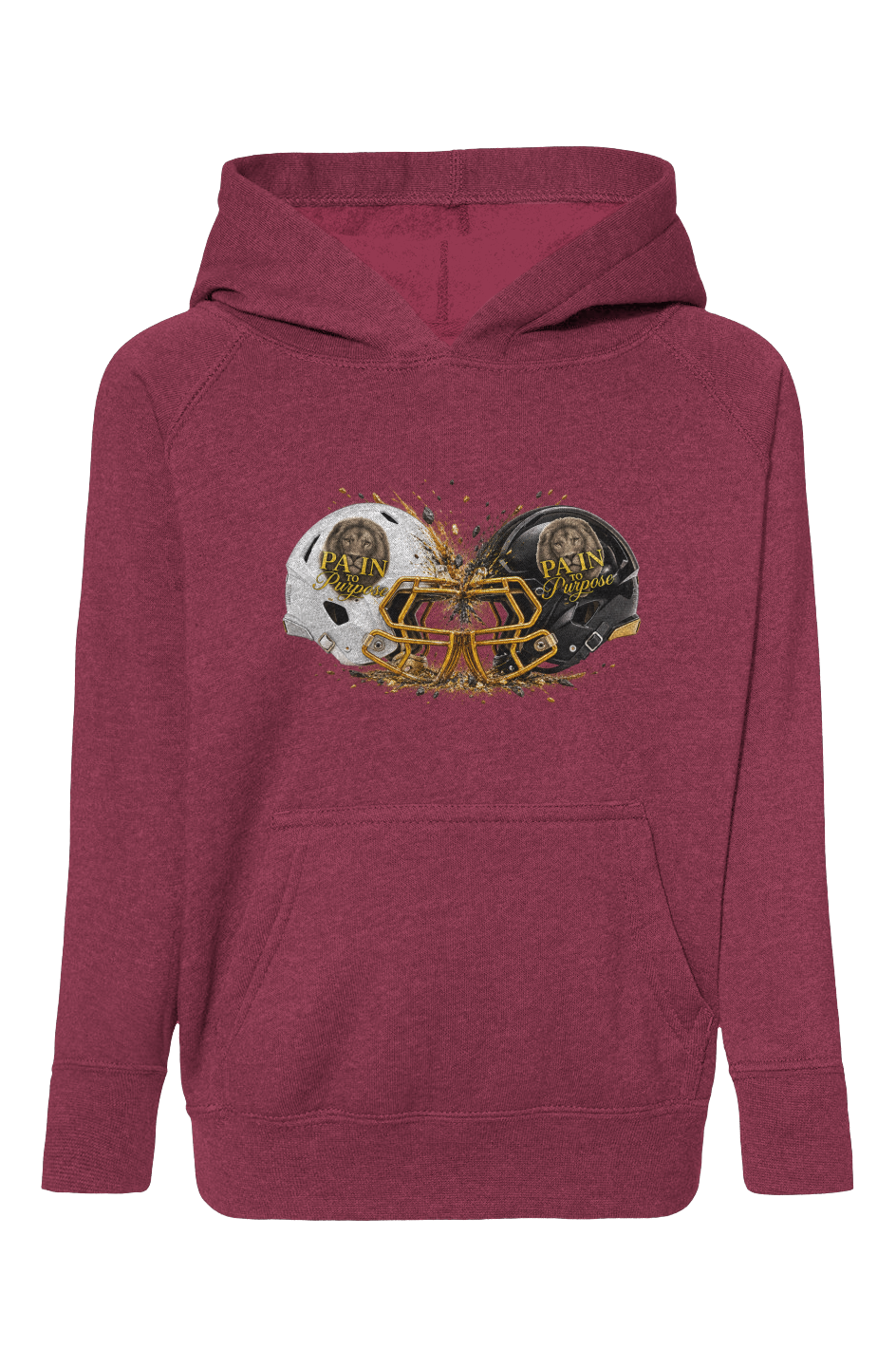 Pain To Purpose Clash of Gold and Grit Pullover Hoody