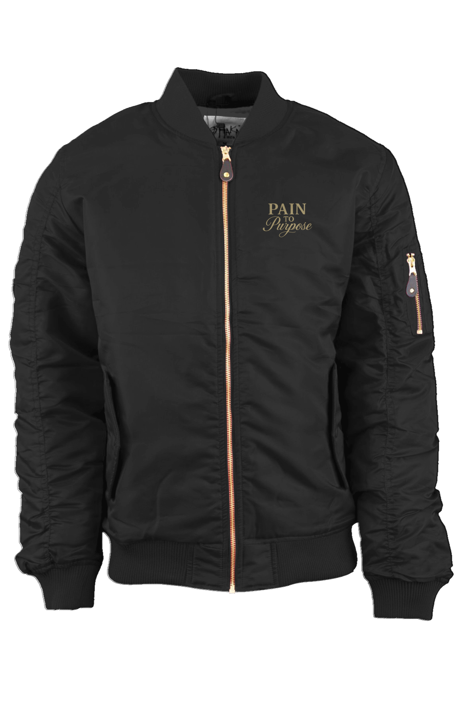 Pain To Purpose Embroidered Unisex Bomber Jacket