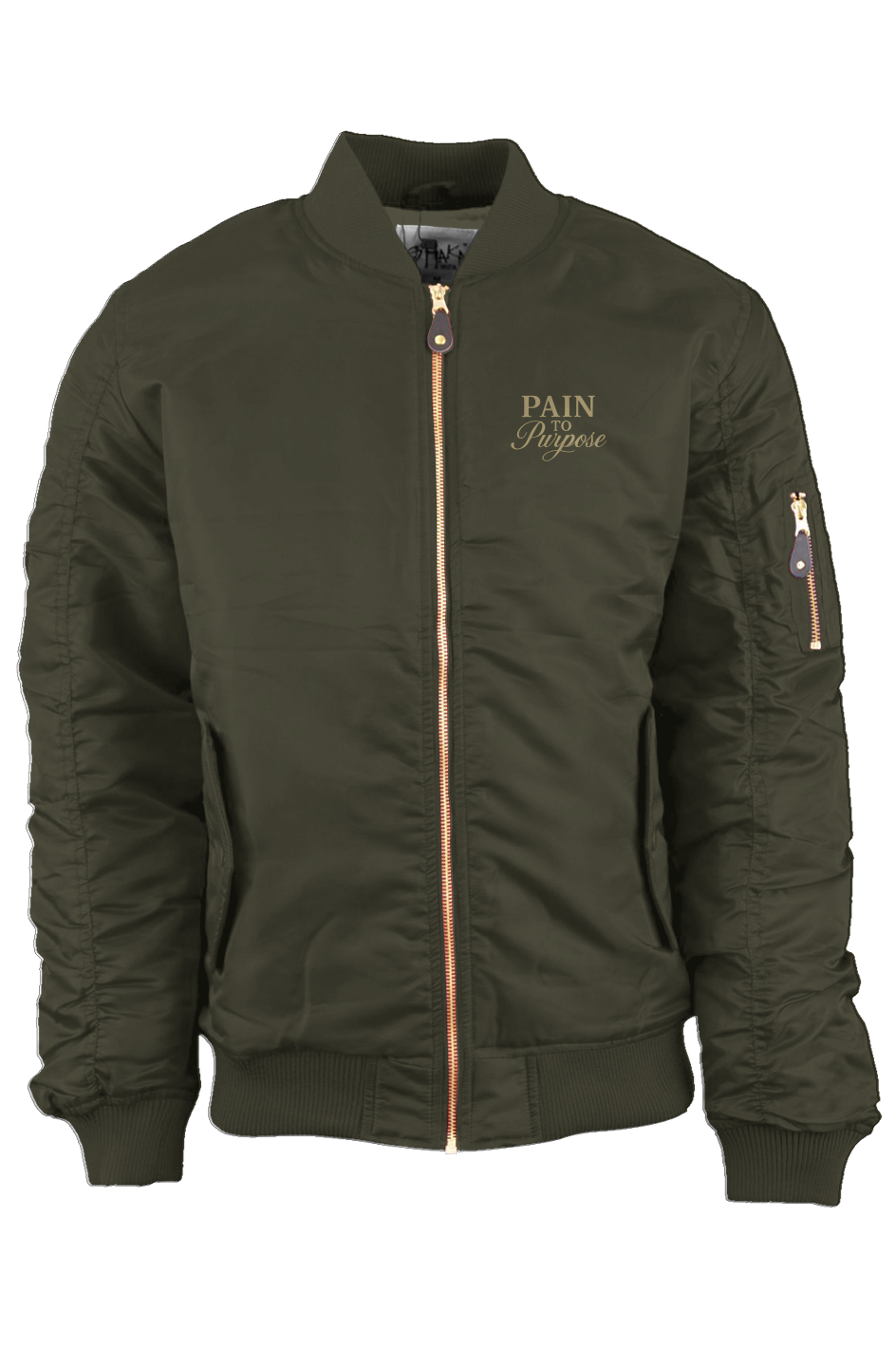 Pain To Purpose Embroidered Unisex Bomber Jacket