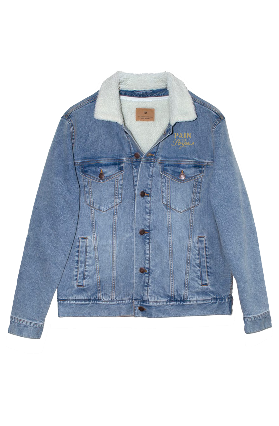 Pain To Purpose Unisex Lined Denim Jacket