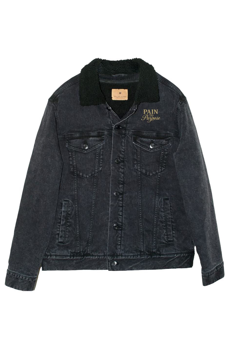 Pain To Purpose Unisex Lined Denim Jacket