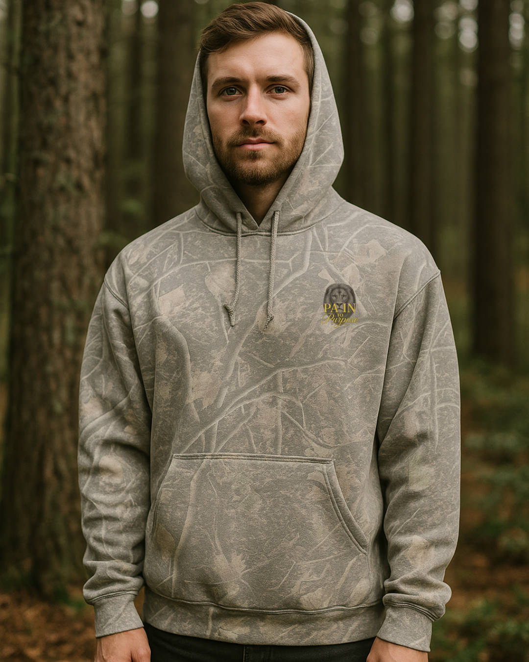 Pain To Purpose Camo Heavyweight Hoodie